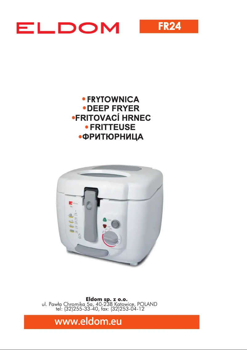 Página 1 del manual Manual de usuario Eldom FR24