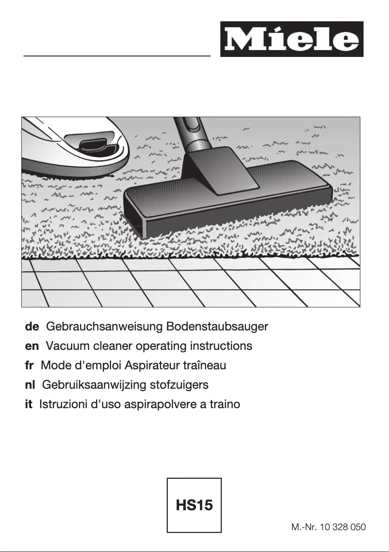 Page n°1 - Manuel utilisateur Miele Complete C3 Excellence Hardfloor EcoLine - SGSG2