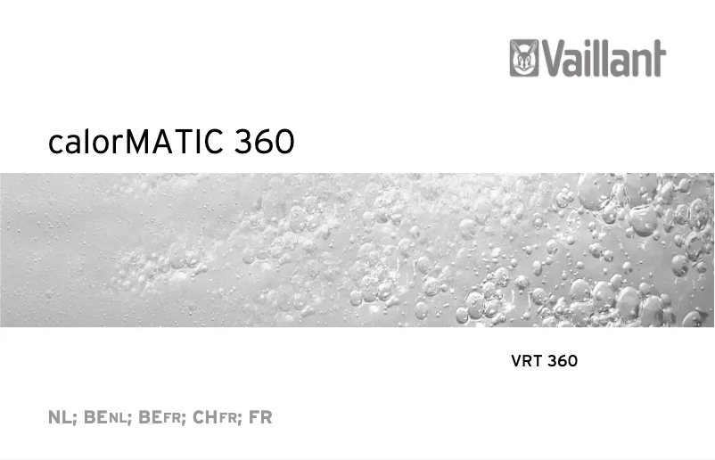 Image de la première page du manuel de l'appareil calorMATIC 360