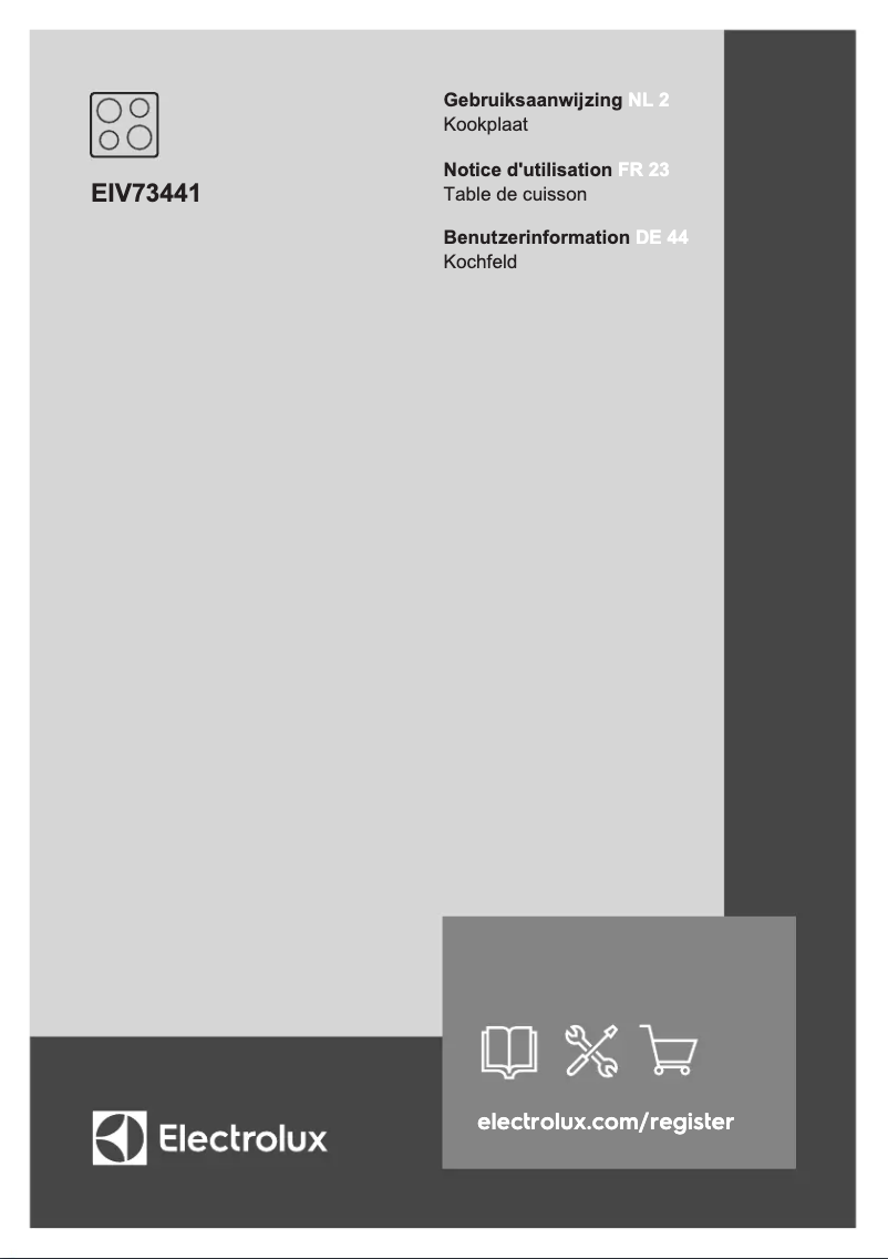Page n°1 - Manuel utilisateur Electrolux EIV73441