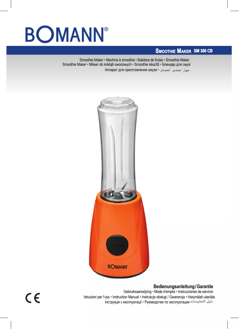 Page 1 de la notice Manuel utilisateur Bomann SM 386 CB