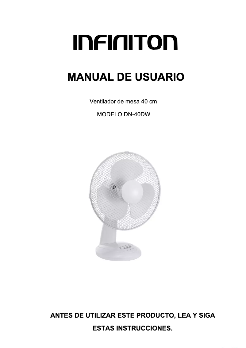 Image de la première page du manuel de l'appareil DN-40DW