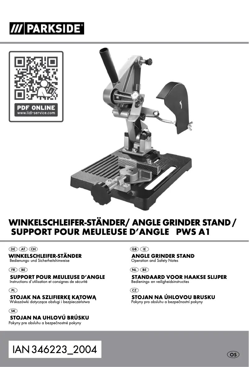 Image de la première page du manuel de l'appareil PWS A1