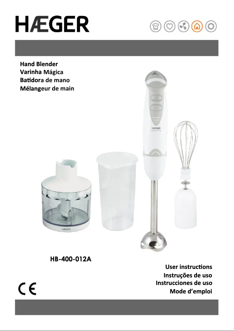 Page 1 de la notice Manuel utilisateur Haeger Doce Plus HB-400.012A
