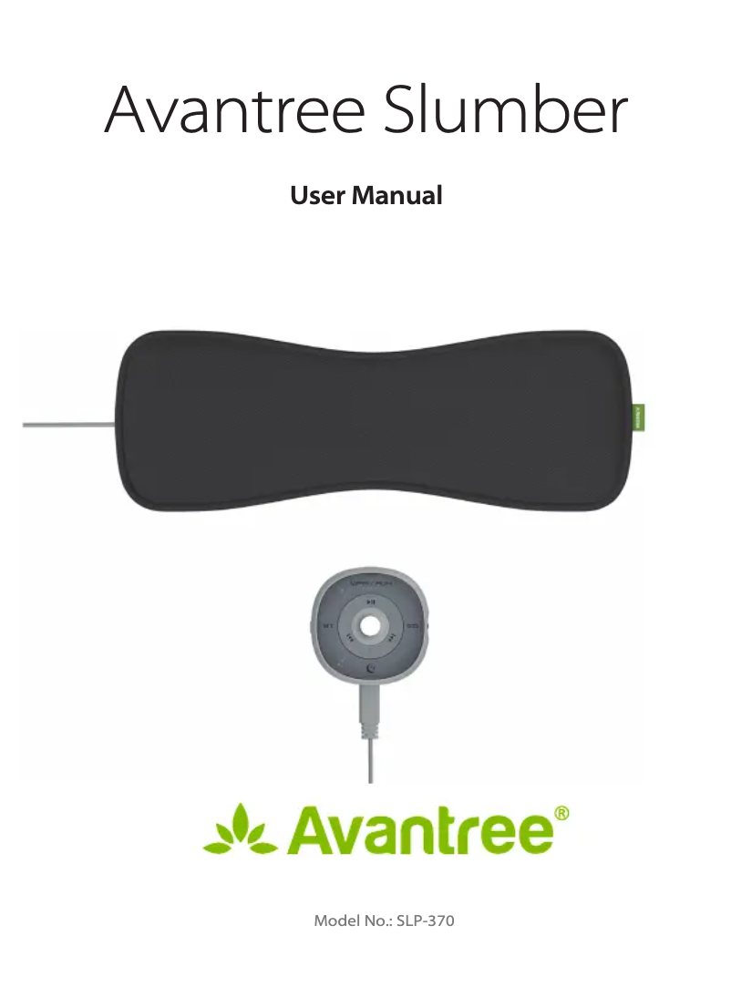 Page n°1 - Manuel utilisateur Avantree Slumber