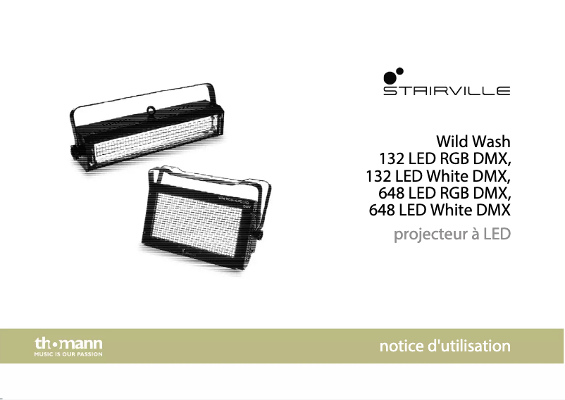 Page 1 de la notice Manuel utilisateur Stairville Wild Wash 648 LED