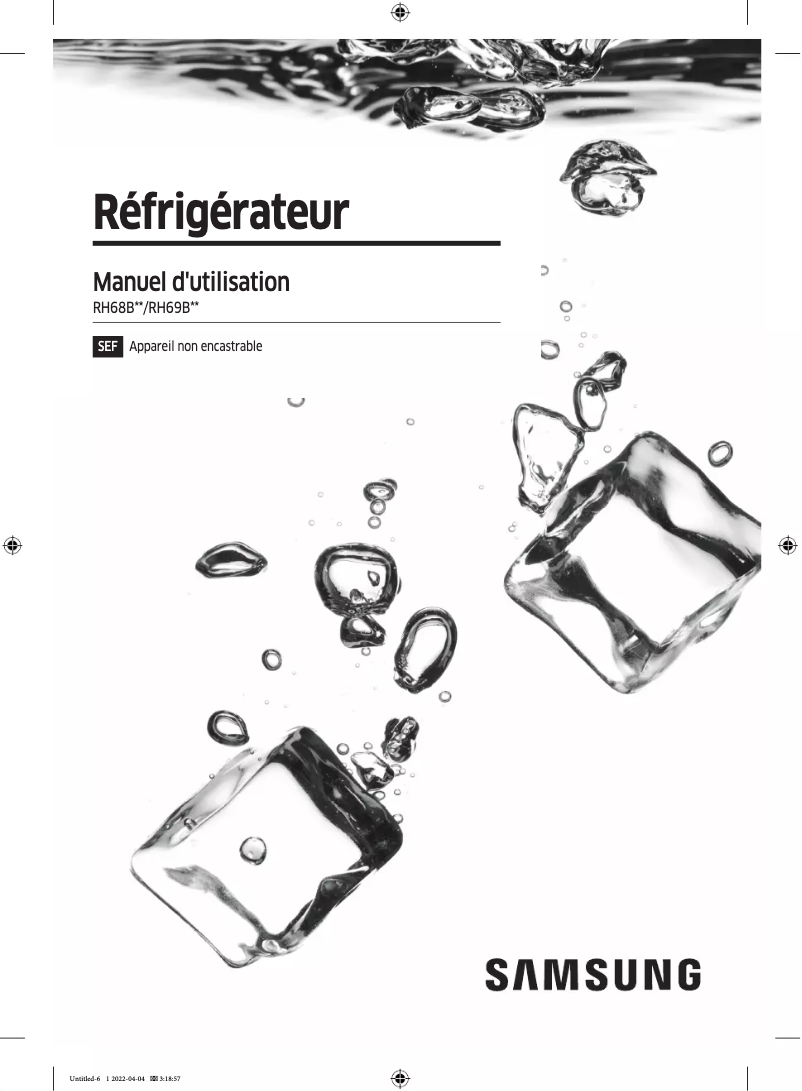 Image de la première page du manuel de l'appareil RH69B8940S9