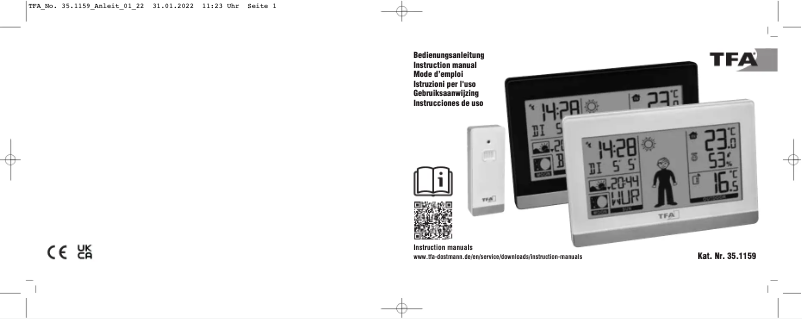 Image de la première page du manuel de l'appareil Weather Boy 35.1159.01