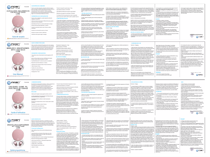 Page n°1 - Manuel utilisateur Imperii Electronics TE.03.0358.29