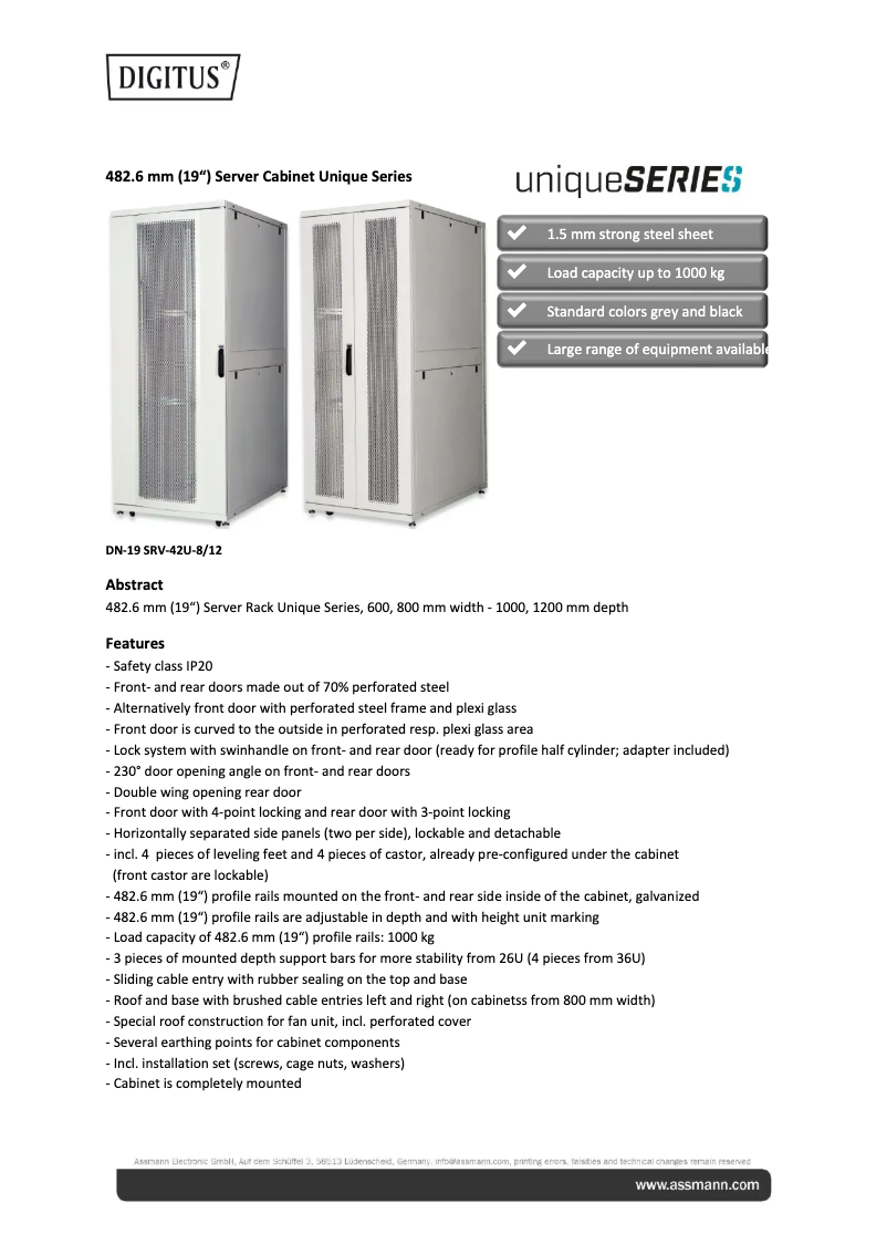 Image de la première page du manuel de l'appareil DN-19 SRV-47U-8/12