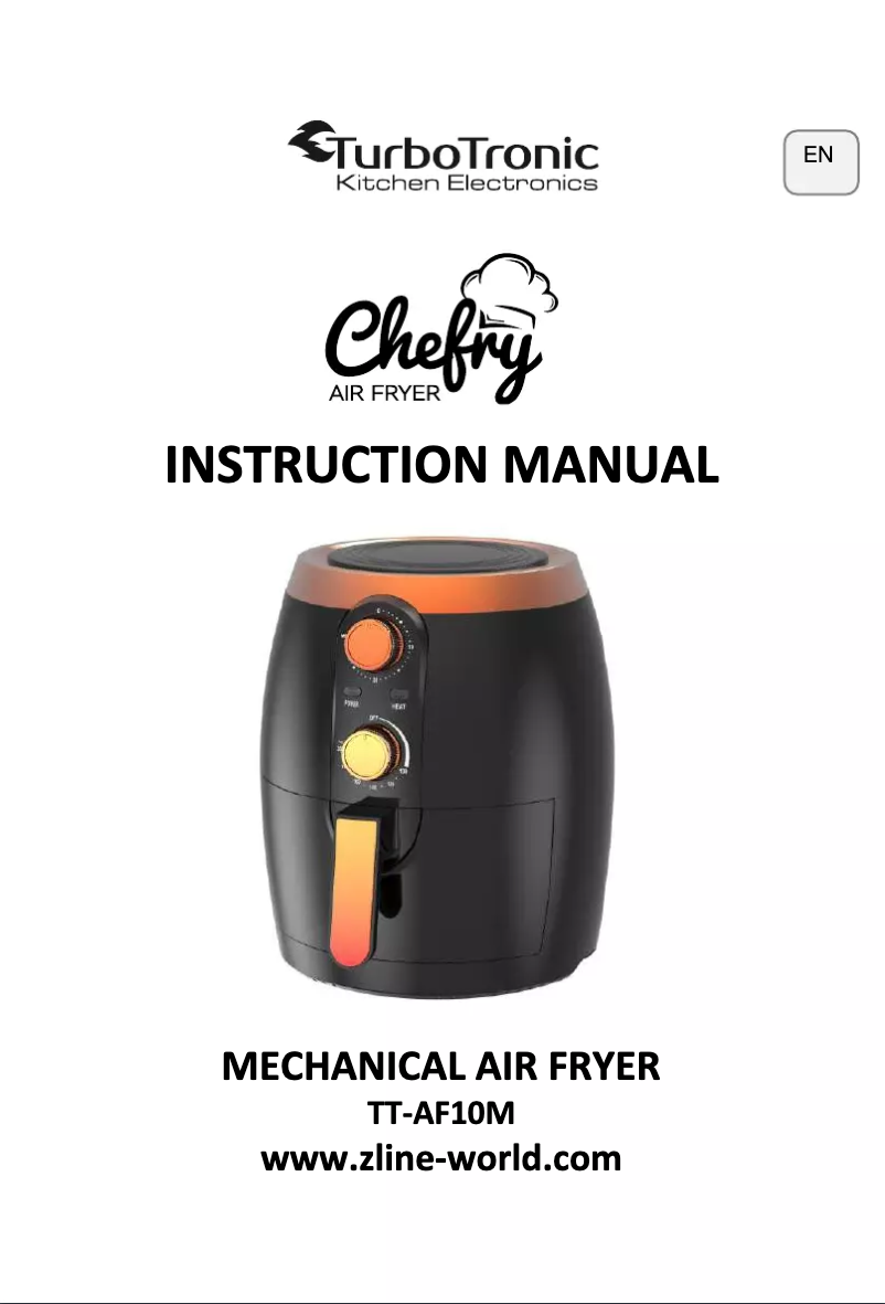 Image de la première page du manuel de l'appareil Chefry TT-AF10M