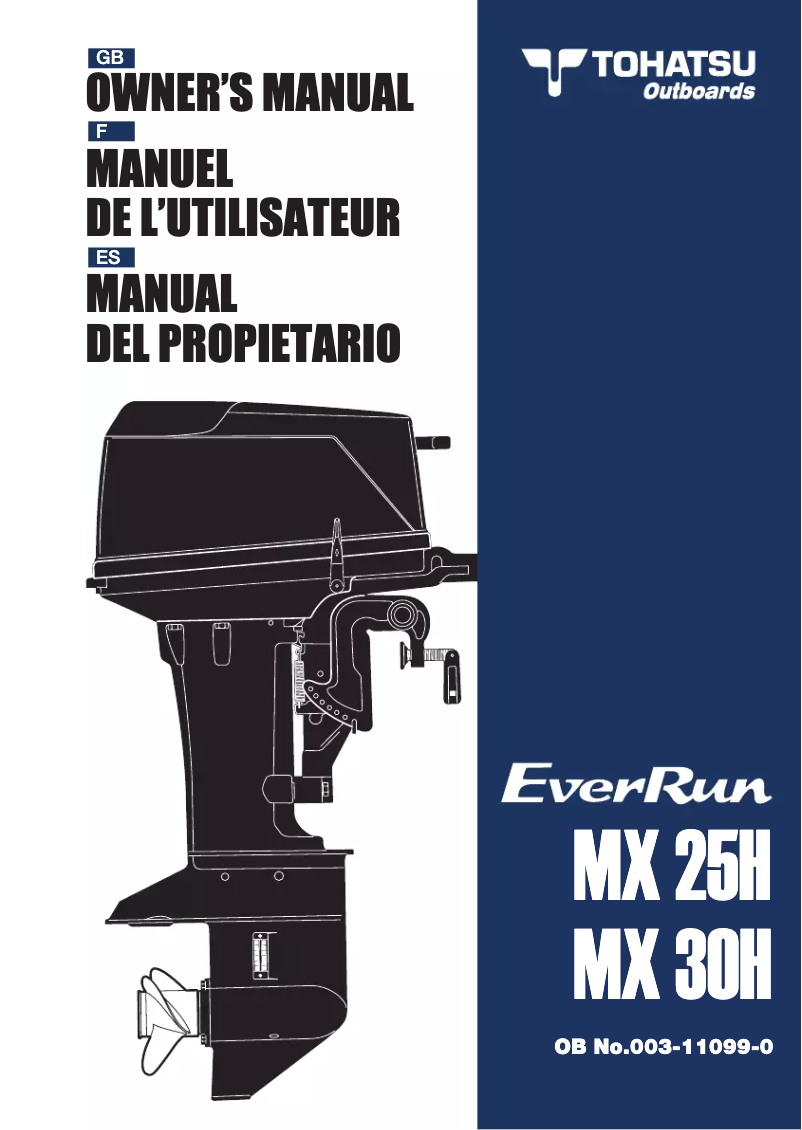 Image de la première page du manuel de l'appareil MX30H EverRun