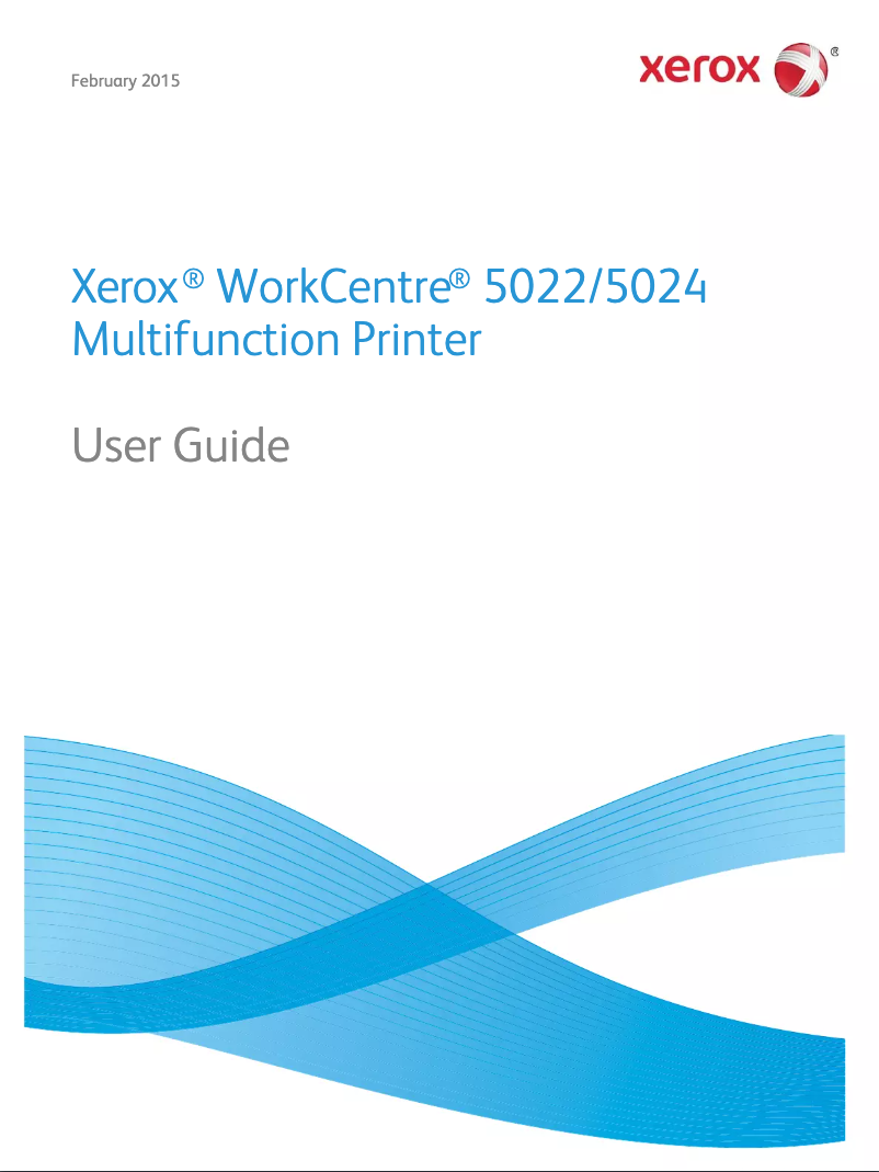 Page n°1 - Manuel utilisateur Xerox WorkCentre 5022