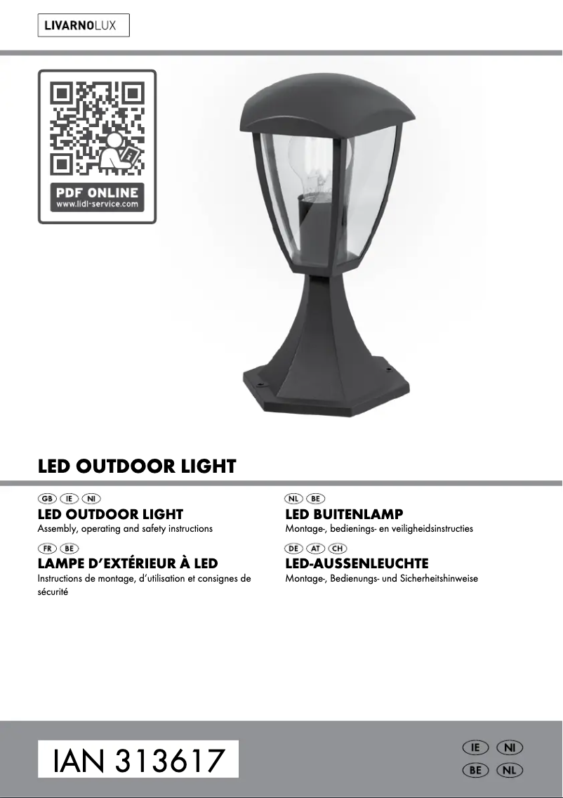 Page n°1 - Manuel utilisateur Livarno Lux HG04513A