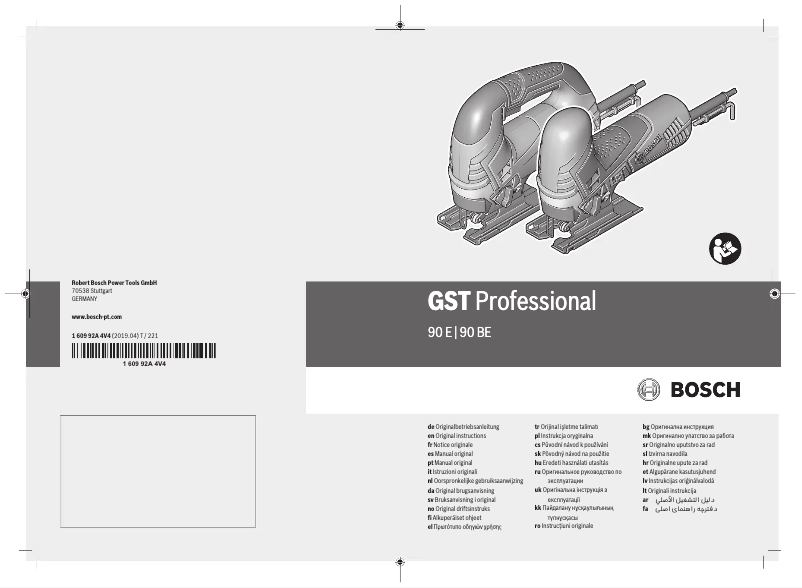 Página 1 del manual Manual de usuario Bosch GST 90 E Professional