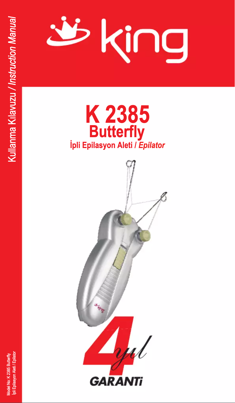Page n°1 - Manuel utilisateur King Butterfly K 2385