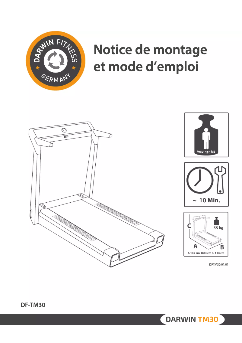Page n°1 - Manuel utilisateur Darwin TM30