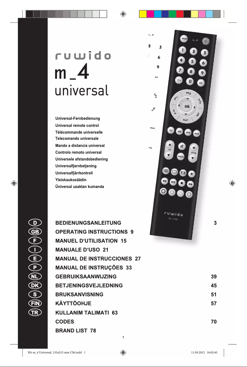Page n°1 - Manuel utilisateur Ruwido m_4