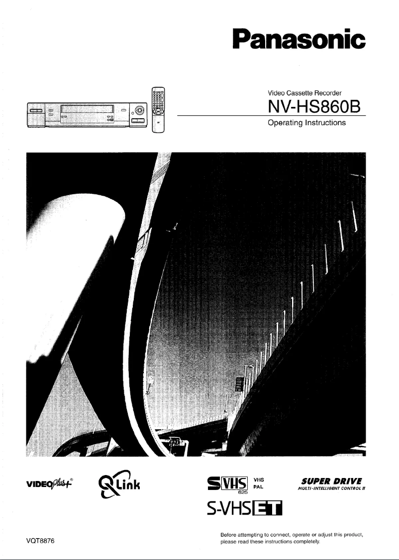 Page n°1 - Manuel utilisateur Panasonic NV-HS860B