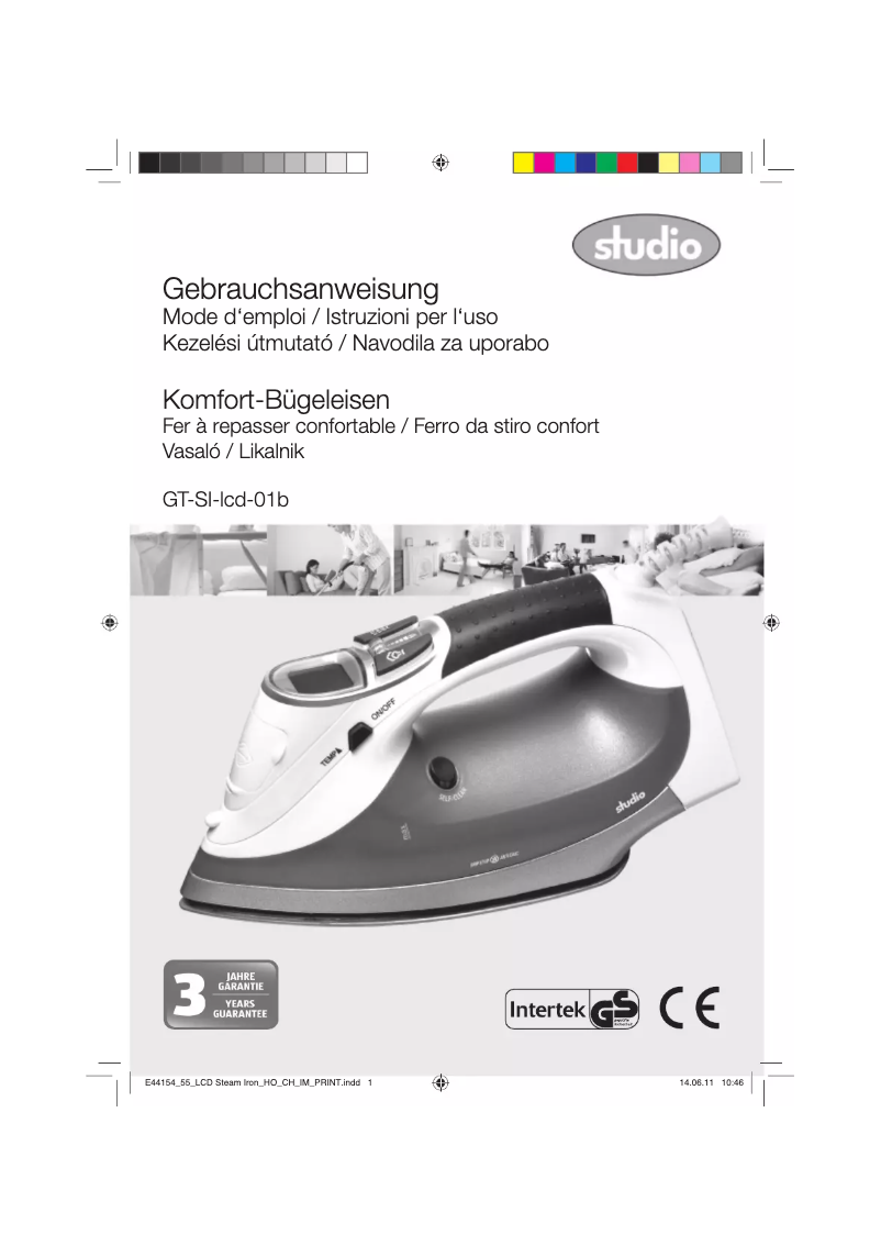 Page n°1 - Manuel utilisateur Studio GT-SI-LCD-01