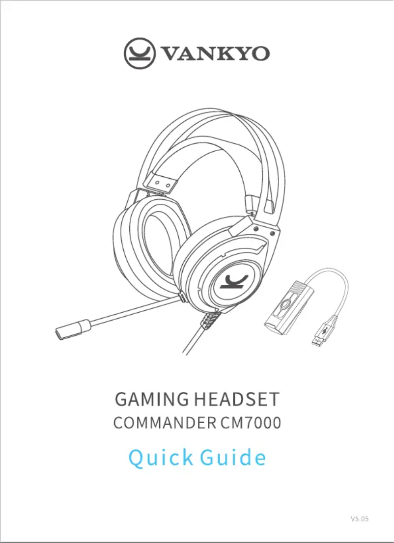 Page 1 de la notice Manuel utilisateur Vankyo Commander CM7000