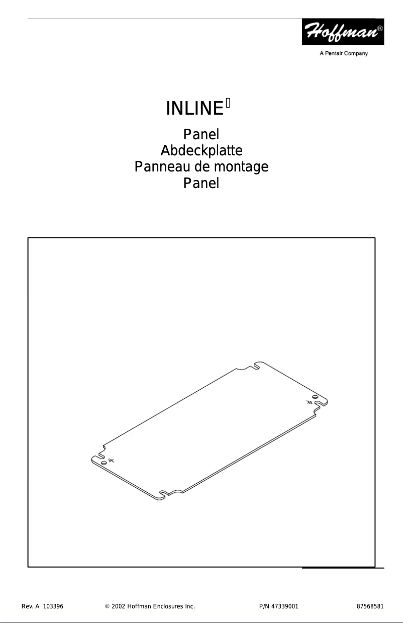 Page 1 de la notice Manuel utilisateur Hoffman LP2520