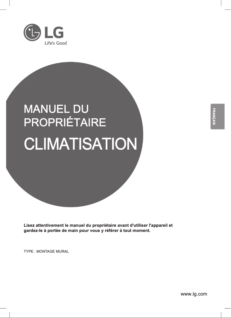Page n°1 - Manuel utilisateur LG D24RL Deluxe Inverter V