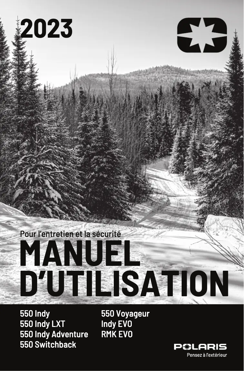 Page n°1 - Manuel utilisateur Polaris 550 Switchback 144 (2023)