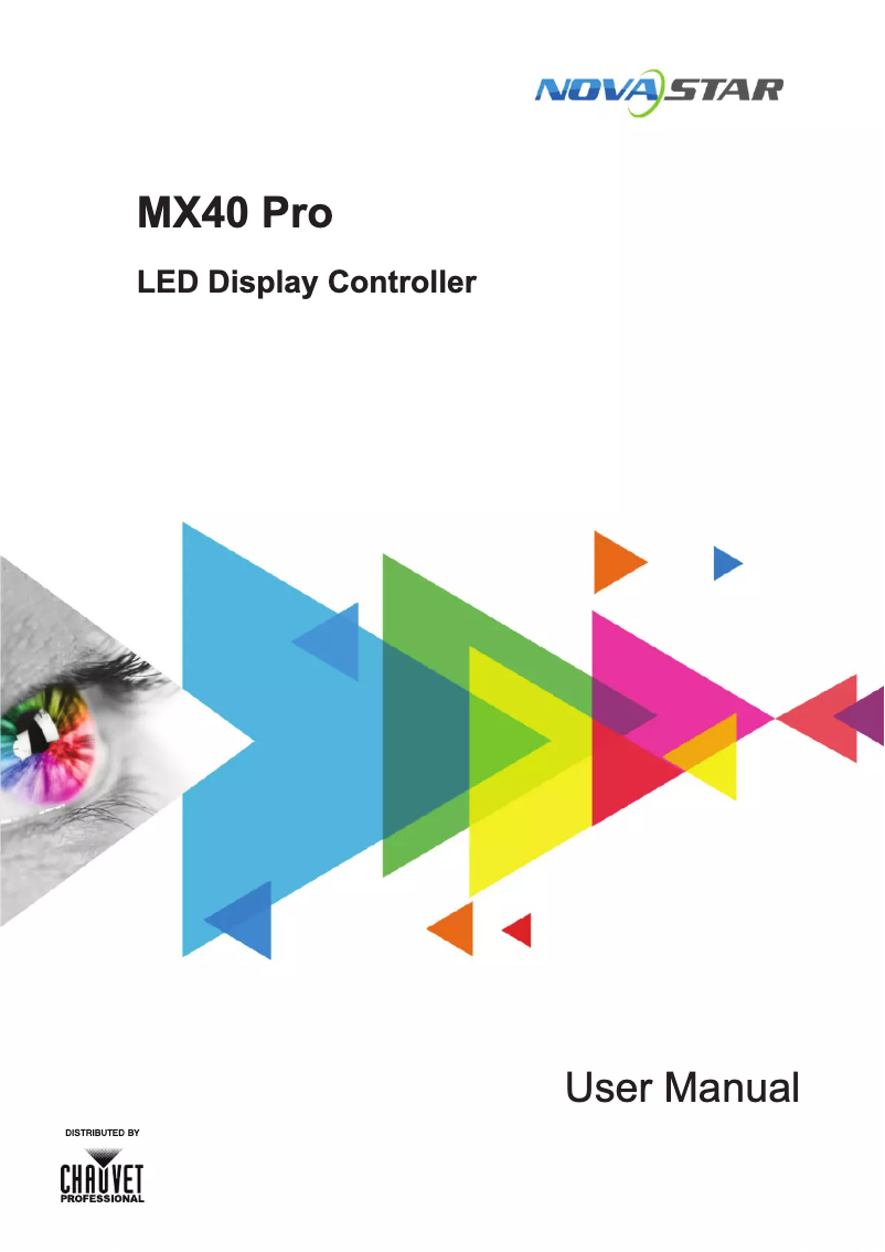 Página 1 del manual Manual de usuario Chauvet Novastar MX40 Pro