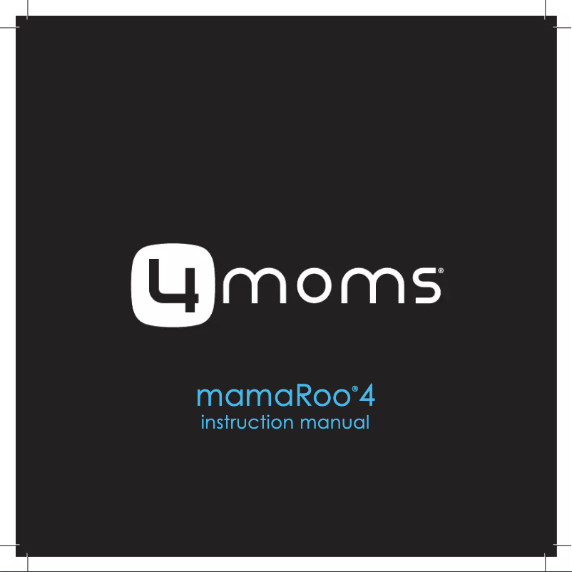 Page n°1 - Manuel utilisateur 4moms MamaRoo 4
