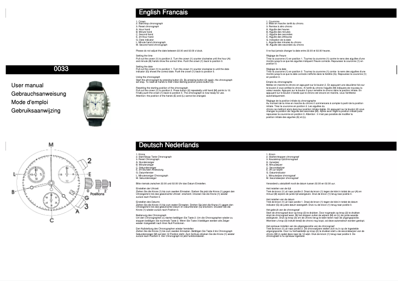 Page n°1 - Manuel utilisateur Davis 0033