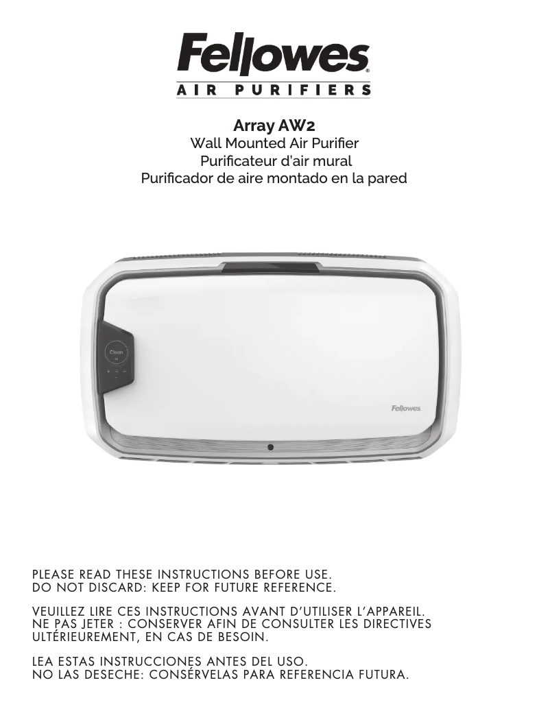 Image de la première page du manuel de l'appareil Array AW2