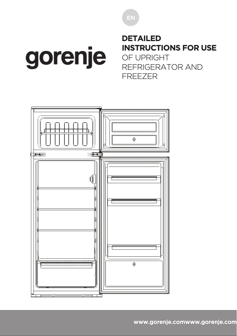 Page n°1 - Manuel utilisateur Gorenje RFI412EP1