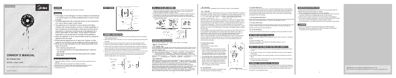Image de la première page du manuel de l'appareil FS40-12HR