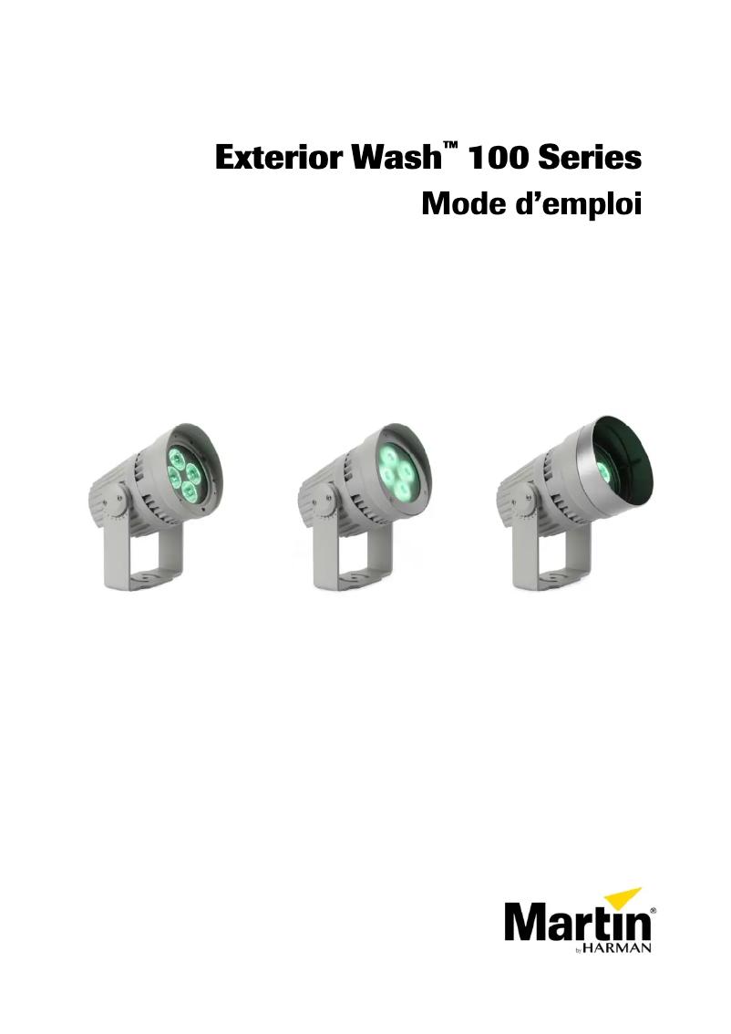 Image de la première page du manuel de l'appareil Exterior Wash 100