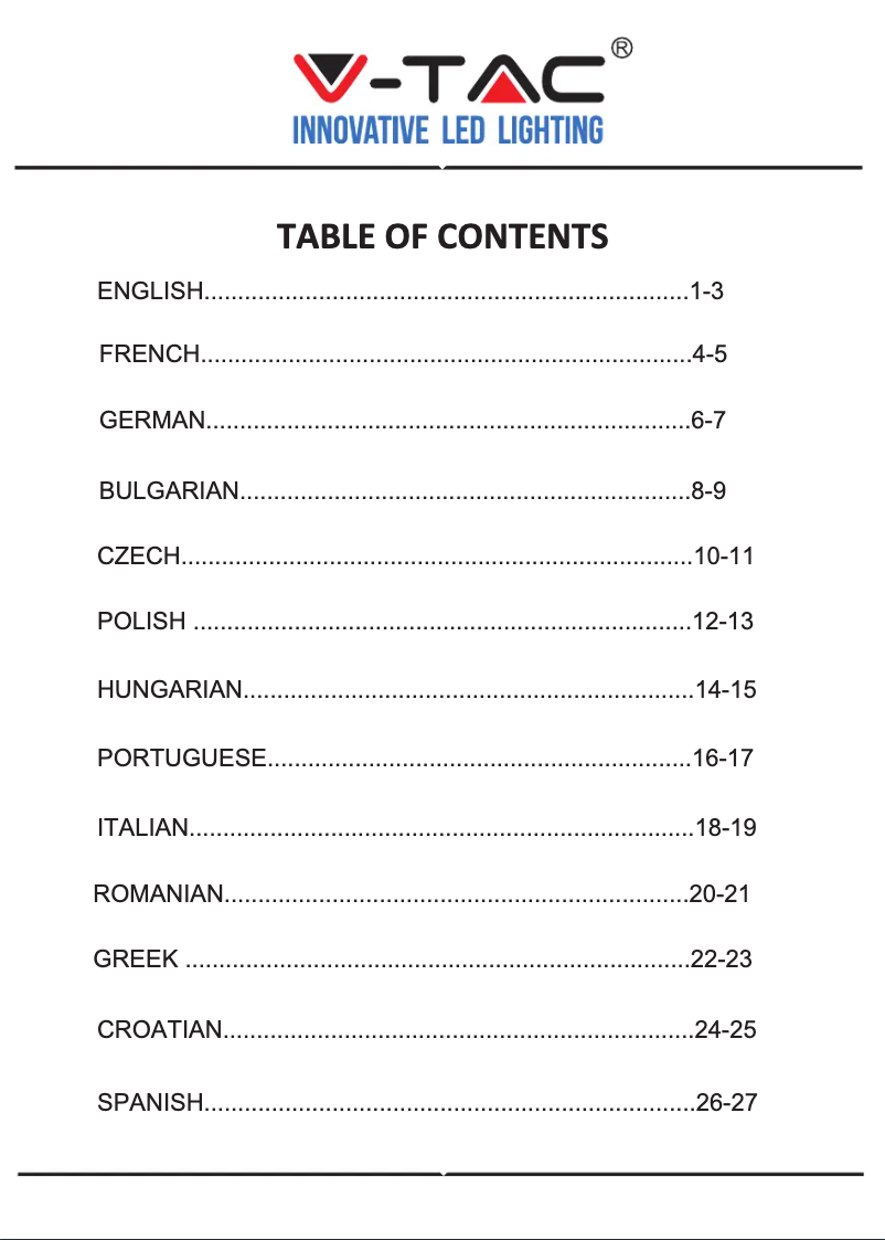 Image de la première page du manuel de l'appareil VT-7815