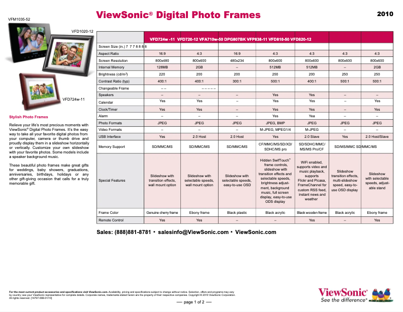 Page n°1 - Manuel utilisateur Viewsonic VFP838-11