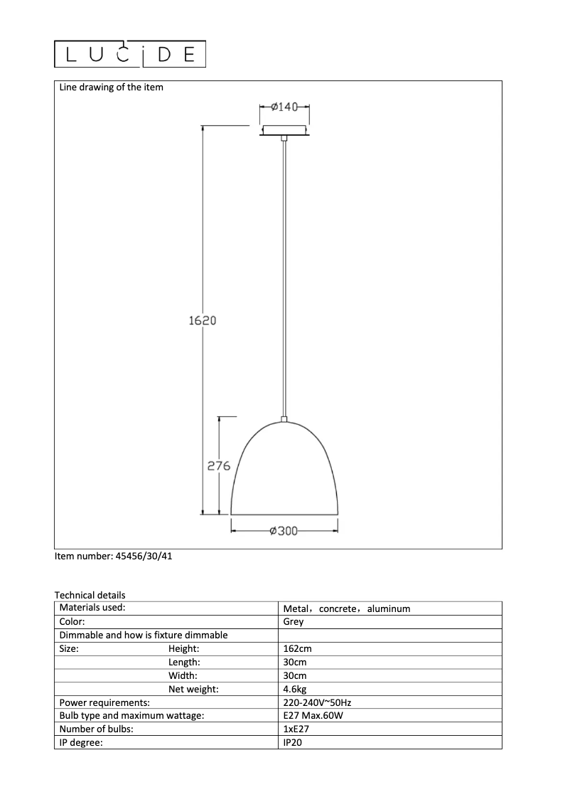 Page 1 de la notice Manuel utilisateur Lucide Solo 45456/30/41