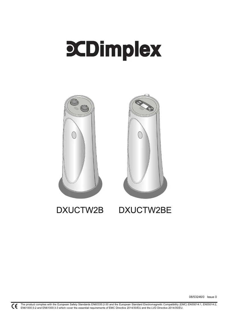 Page 1 de la notice Manuel utilisateur Dimplex DXUCTW2B
