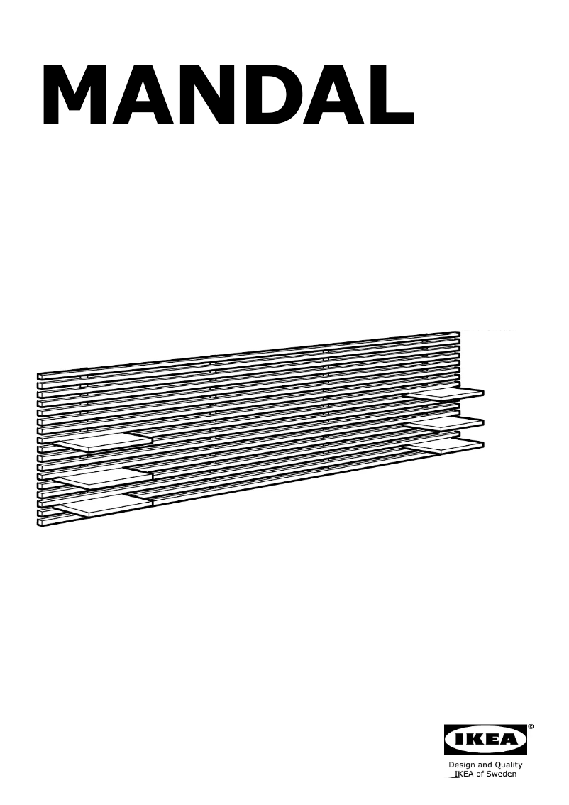 Page 1 de la notice Manuel utilisateur Ikea MANDAL