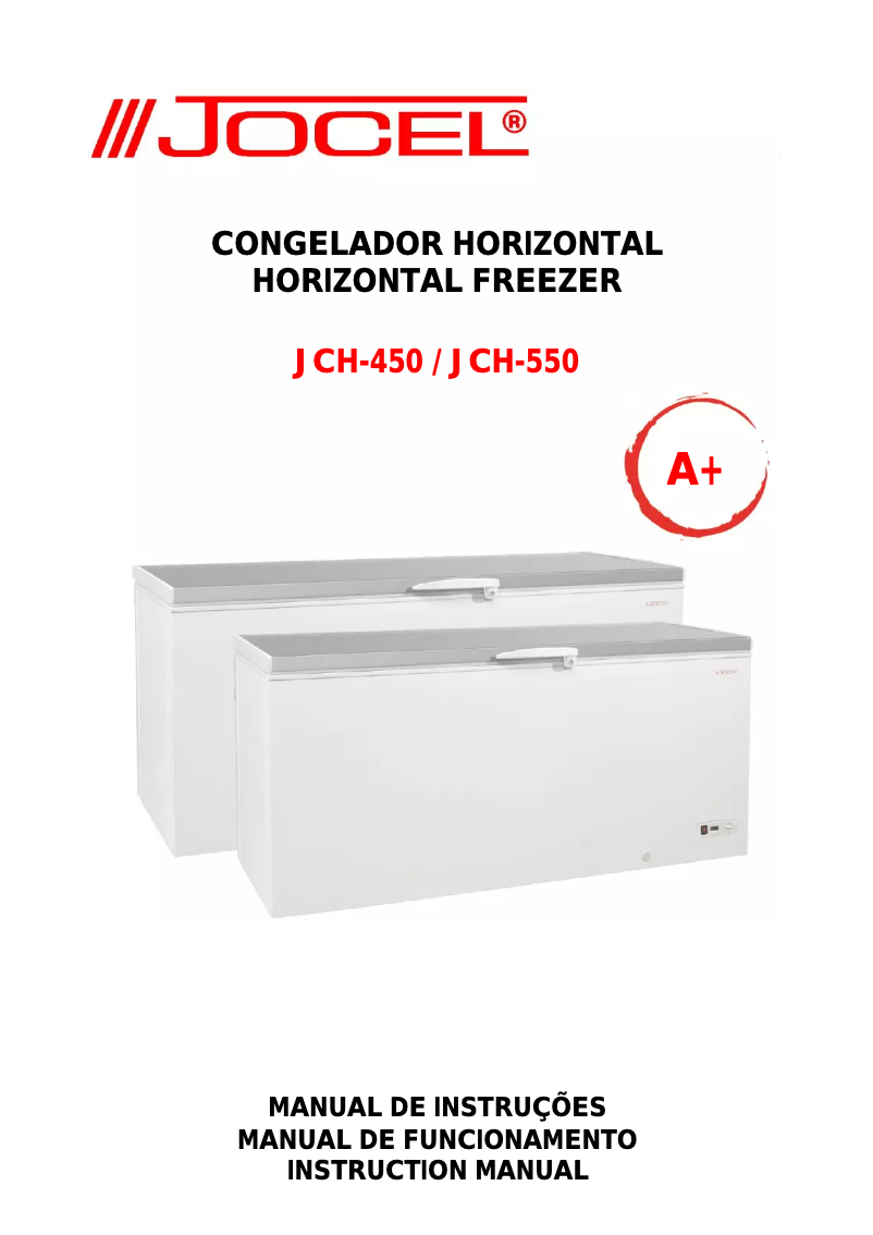 Page 1 de la notice Manuel utilisateur Jocel JCH-550