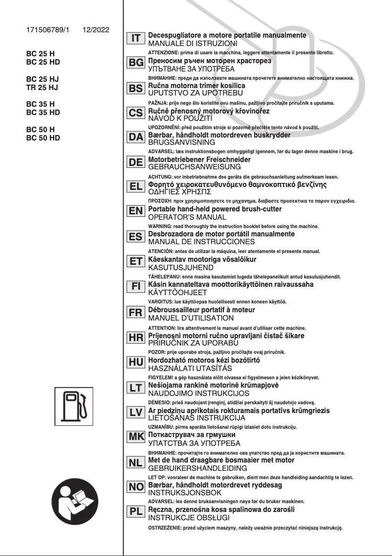 Image de la première page du manuel de l'appareil BC 450 H