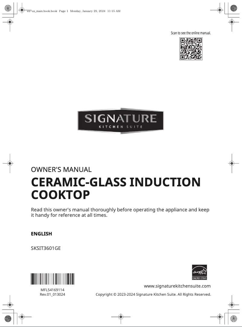 Page n°1 - Manuel utilisateur Signature SKSIT3601GE