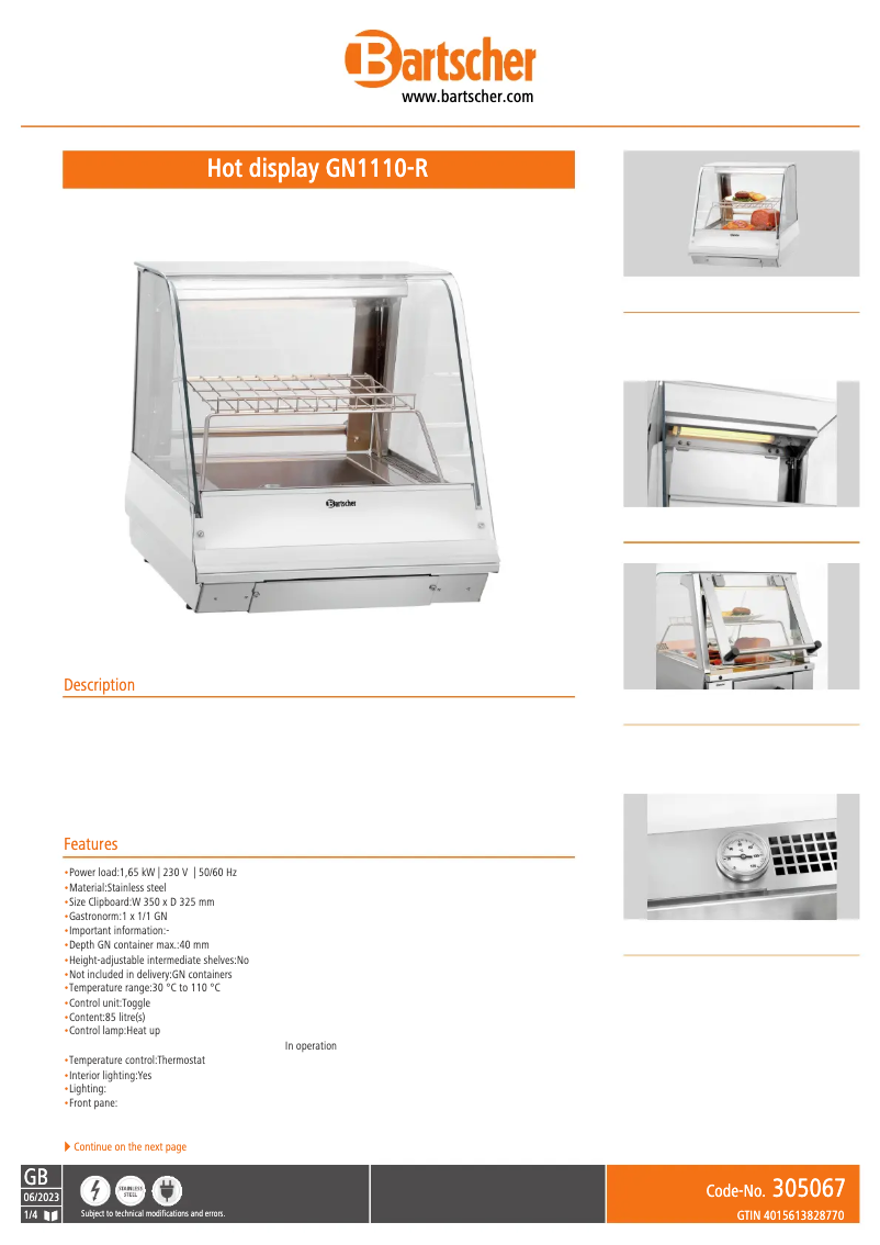 Image de la première page du manuel de l'appareil GN1110-R