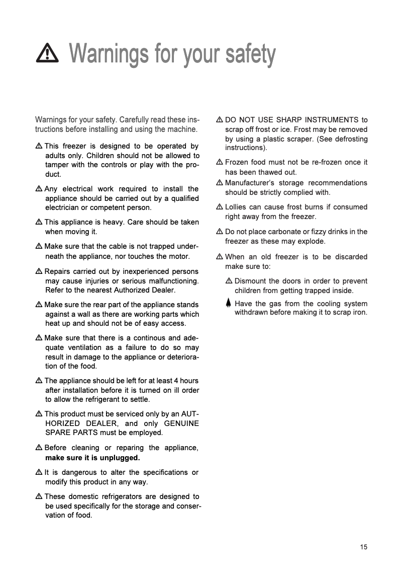 Page 1 de la notice Manuel utilisateur Zanussi ZK32CE3