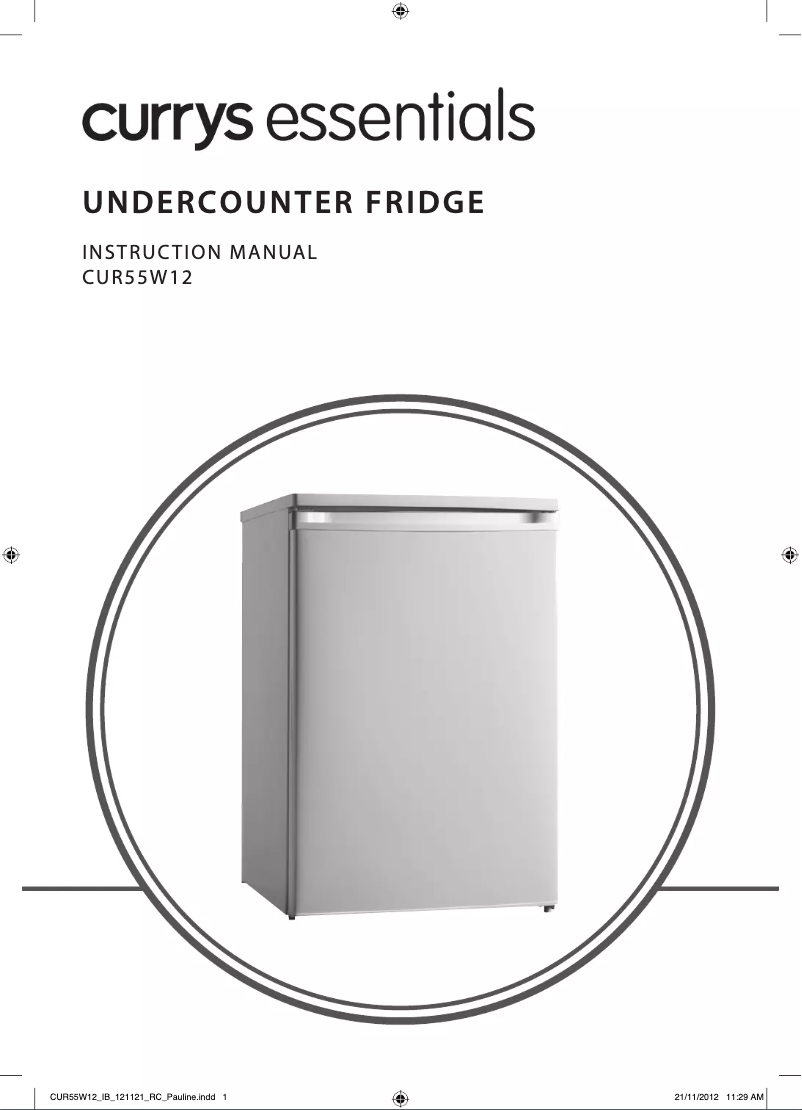 Page n°1 - Manuel utilisateur Currys Essentials CUR55W12