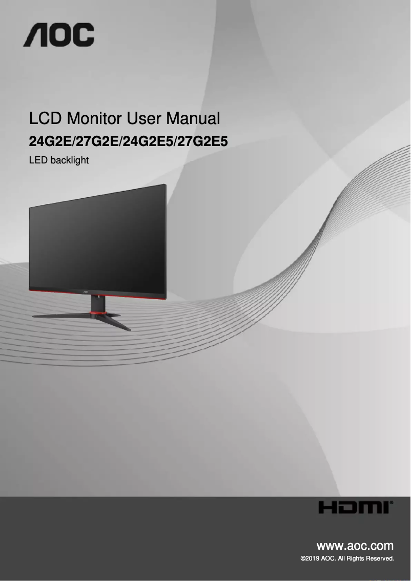 Image de la première page du manuel de l'appareil 27G2E