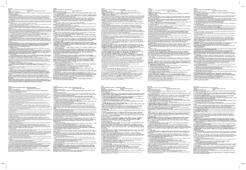 Page n°1 - Informations de garantie HP Scanjet G3010