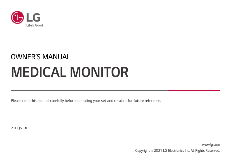 Image de la première page du manuel de l'appareil 21HQ513D