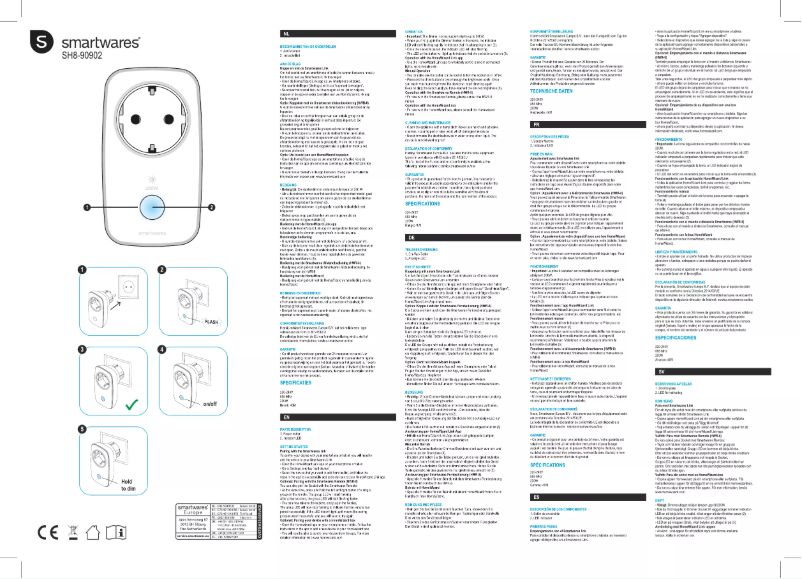 Página 1 del manual Manual de usuario Smartwares SH8-90902